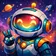 Colorful abstract geometric avatar with diverse shapes and vibrant hues for profile